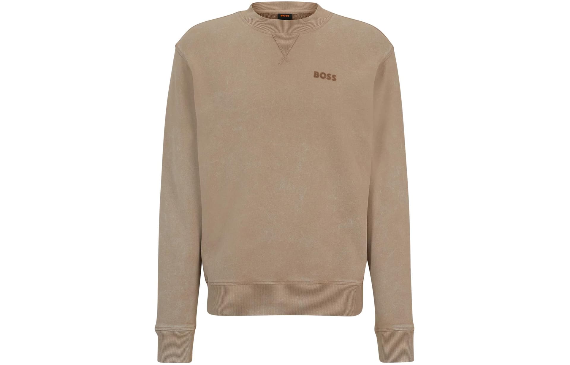 Кофта HUGO BOSS Cotton-Terry Relaxed-Fit Sweatshirt With Logo Detail - изображение 1