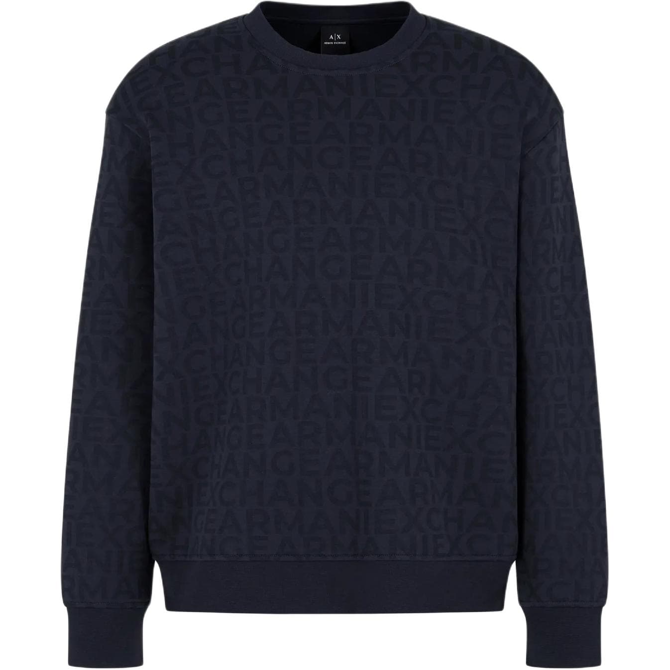 Худи ARMANI EXCHANGE FW24 Мужская Толстовка Морской Синий - изображение 1