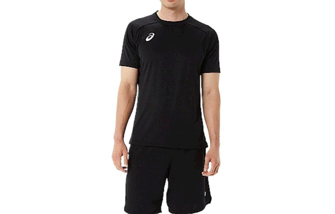 Футболка Asics Мужские Черные T-Рубашки - изображение 1