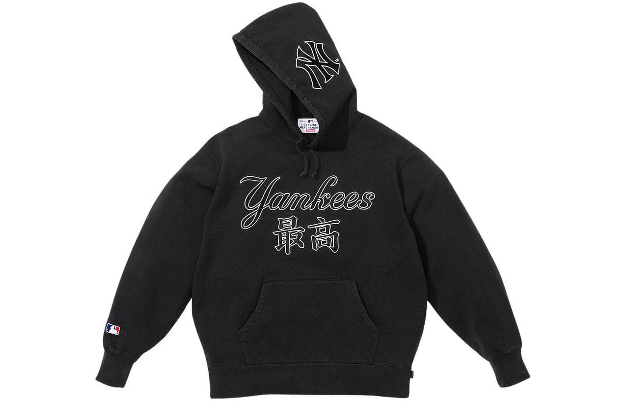 Кофта Supreme FW22 Week 11 x New York Yankees Kanji Hooded Sweatshirt - изображение 1
