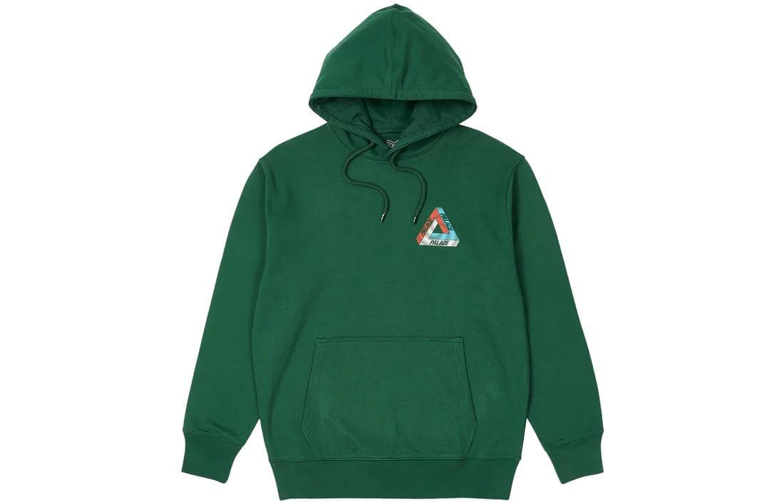 Худи PALACE FW22 Swirl Tri-Ferg Hood Green Logo - изображение 1