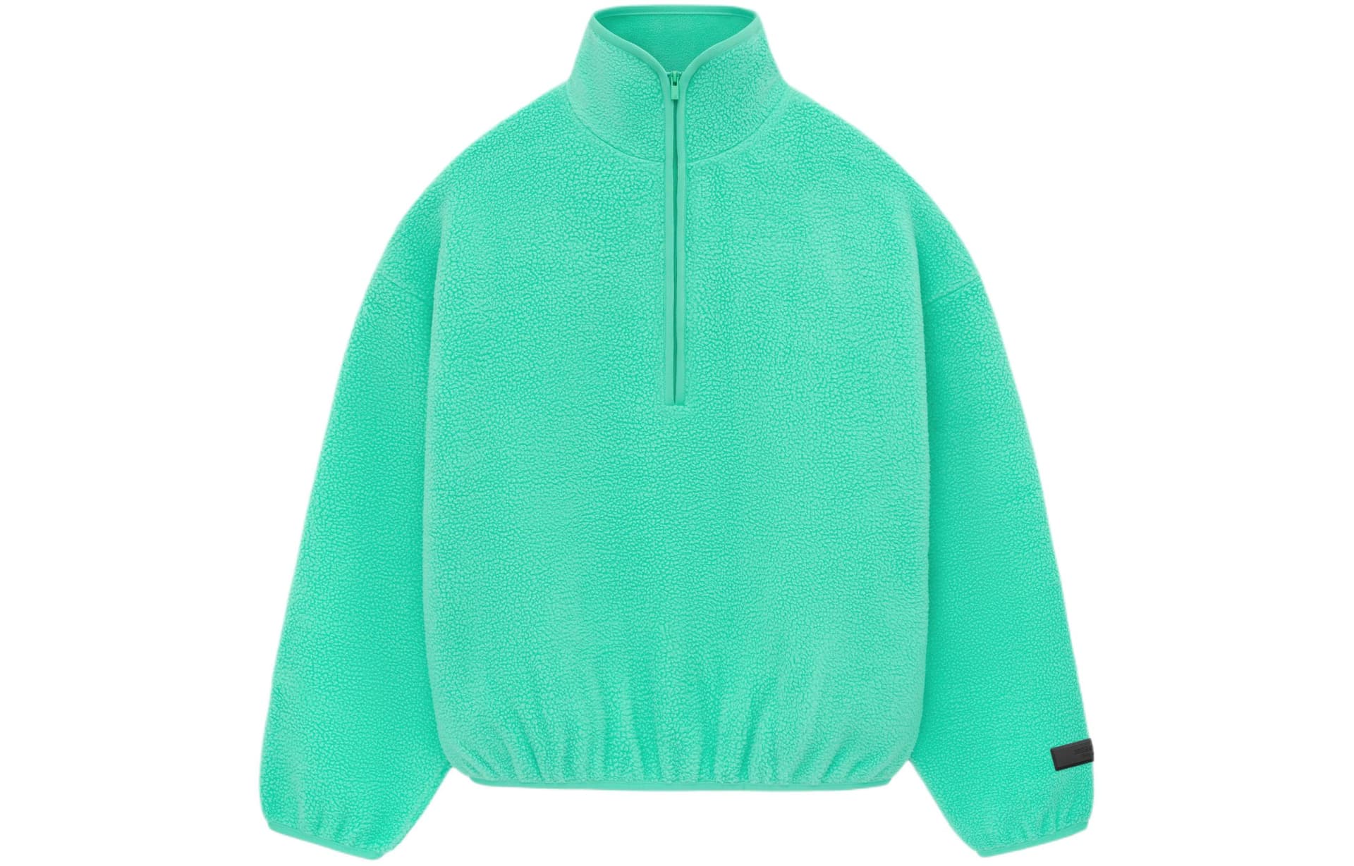 Худи Fear of God Essentials SS24 Polar Fleece Halfzip Mockneck MINT LEAF - изображение 1