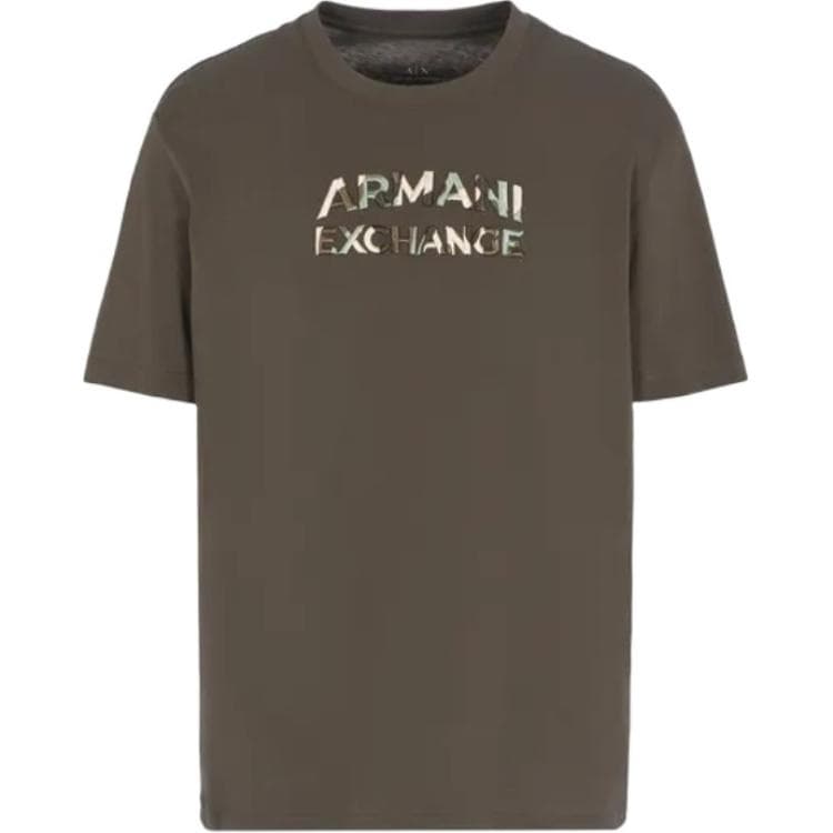 Футболка ARMANI EXCHANGE AE T Рубашка Мужская Кофейного Цвета - изображение 1