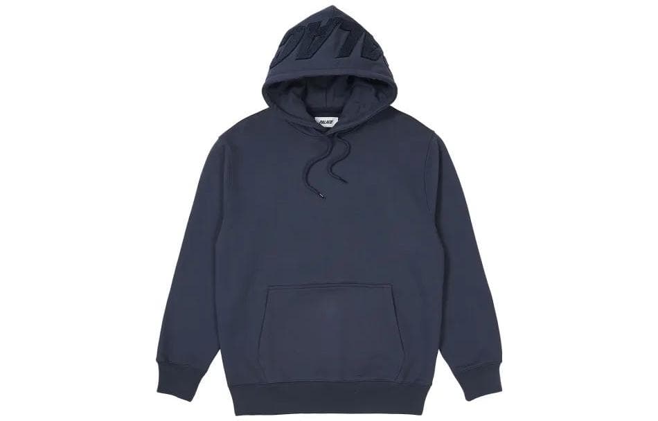 Худи PALACE FW22 Spell Out Chenille Hood Navy - изображение 1