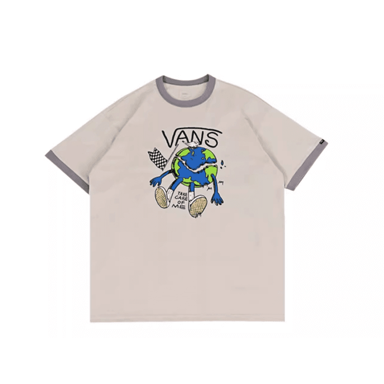 Футболка Vans Экрю Мужская T-рубашка - изображение 1