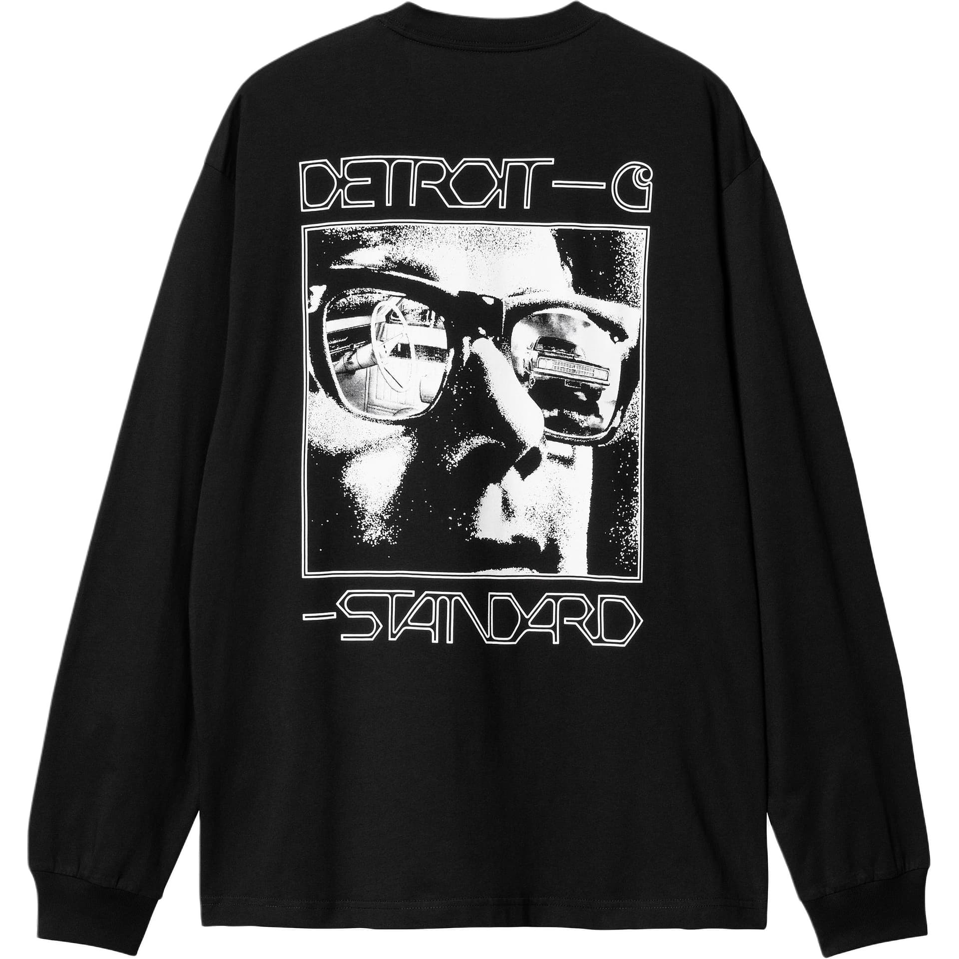 Футболка Carhartt WIP FW24 L H Detroit Стандартный Размер T-Рубашка Мужская Черная - изображение 1