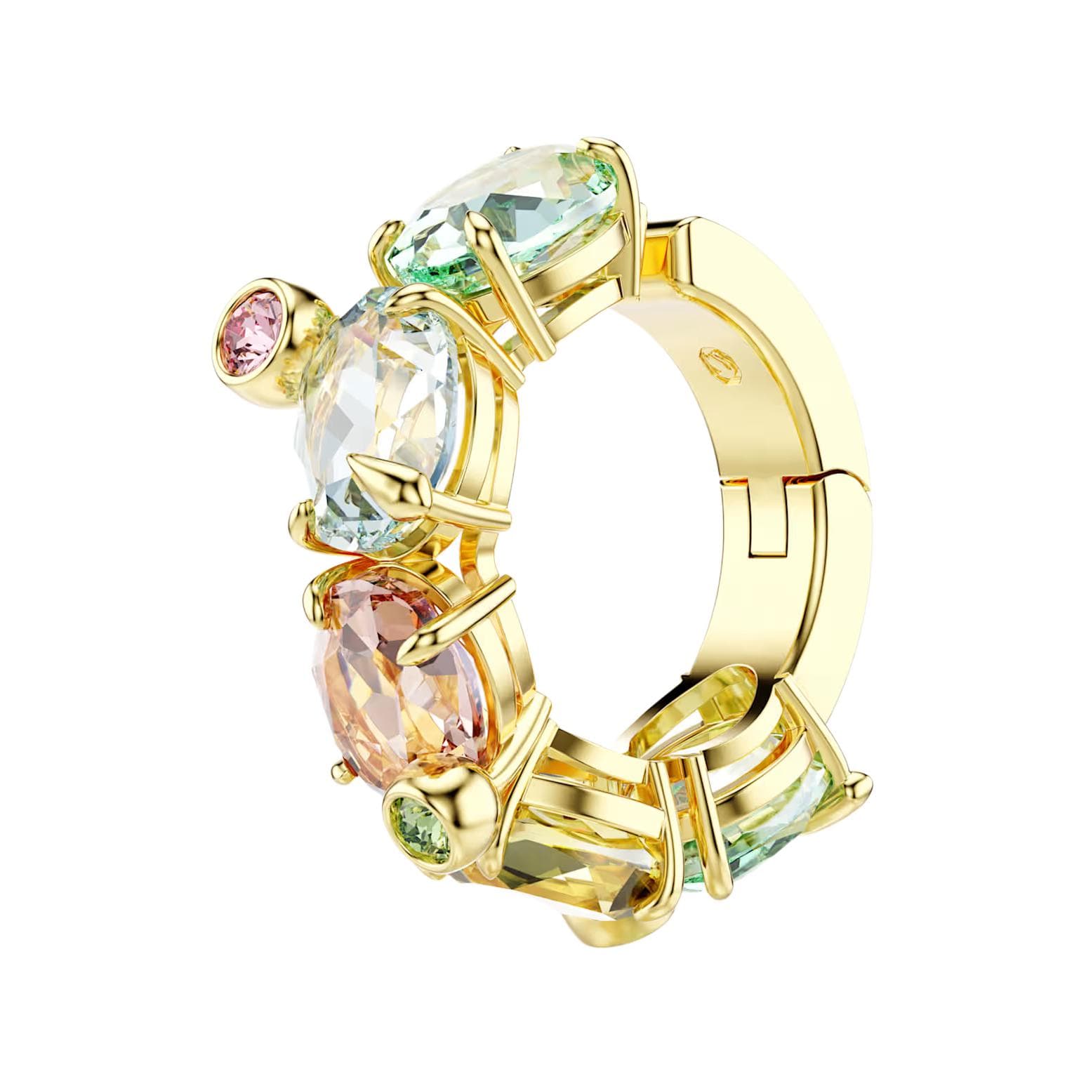 Swarovski Gema Золото Покрытие Серьги с Заколкой On Унисекс Многоцветные - изображение 1