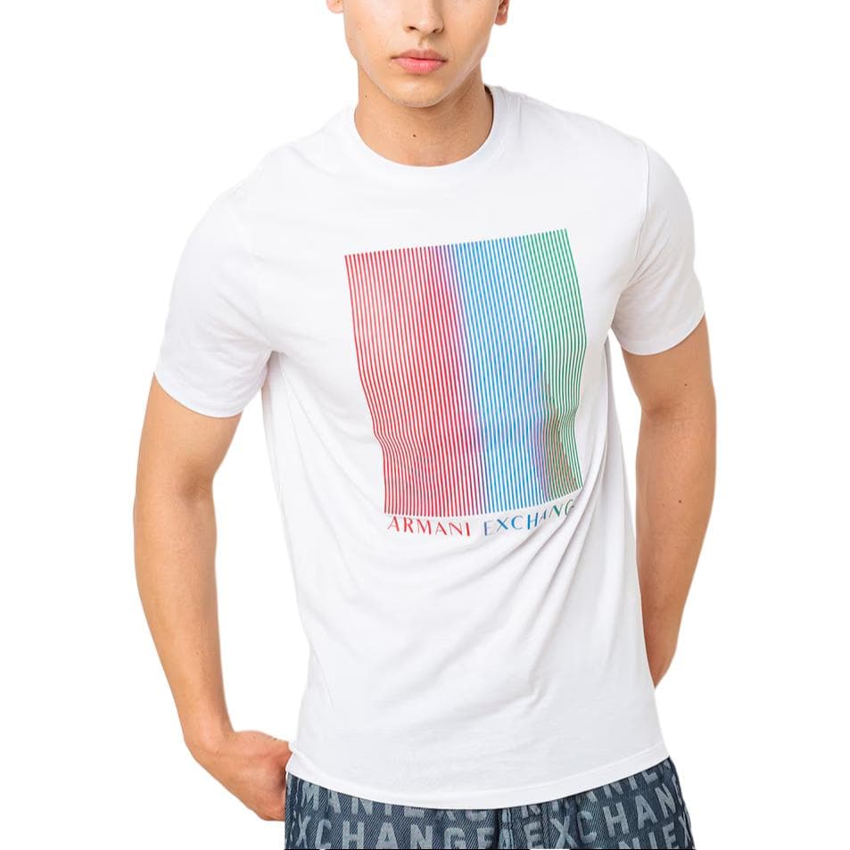 Футболка ARMANI EXCHANGEAE T Рубашка Мужская Белая - изображение 1