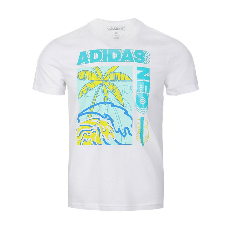 Футболка ADIDAS NEO Белый Мужской T-Рубашки - изображение 1