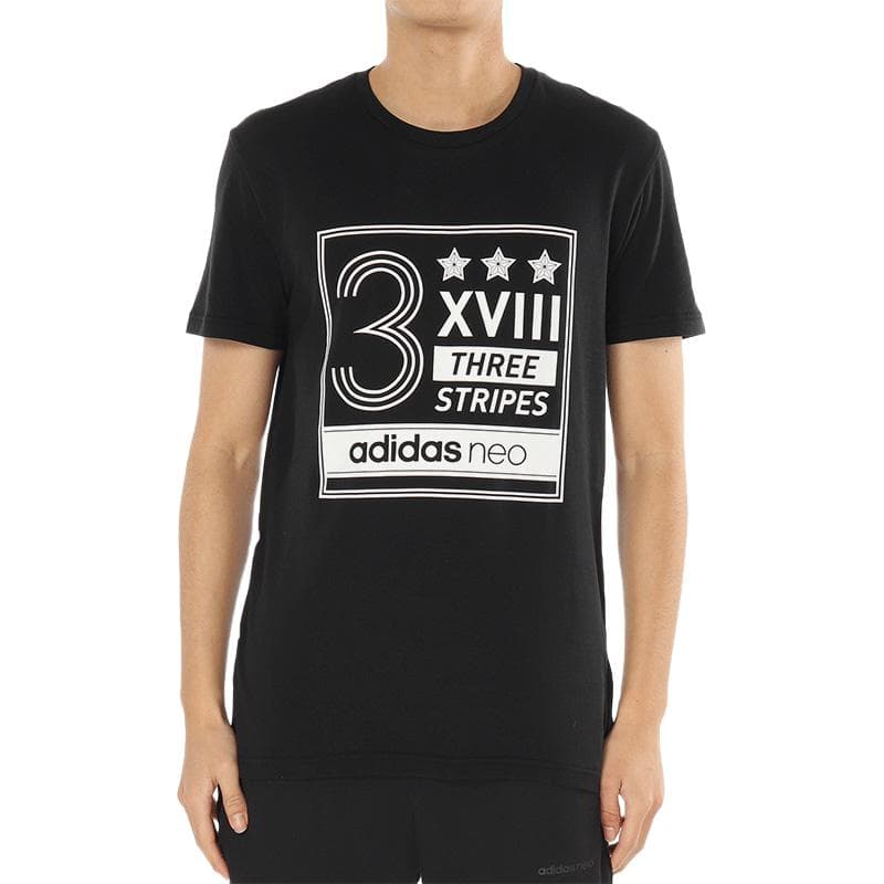 Футболка Adidas Neo Y Fav WRLDCP T Рубашка Мужская Черная - изображение 1