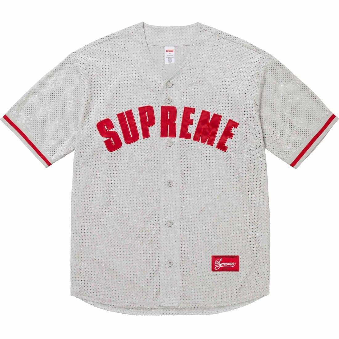 Футболка Supreme SS24 WEEK13 ULTRASUEDE MESH BASEBALL JERSEY T - изображение 1