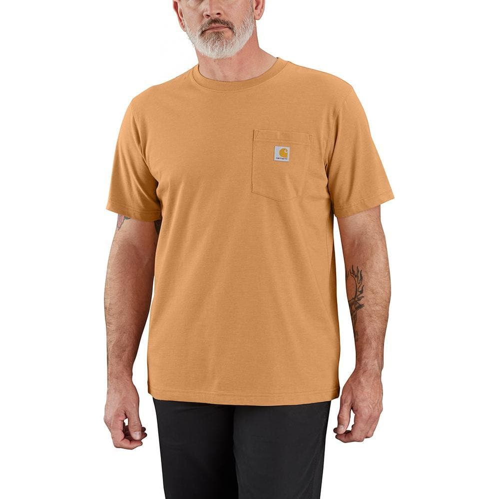 Футболка Carhartt Орехи Вереск Hickory Nuts Вереск Многоцветный Мужской T Рубашки - изображение 1