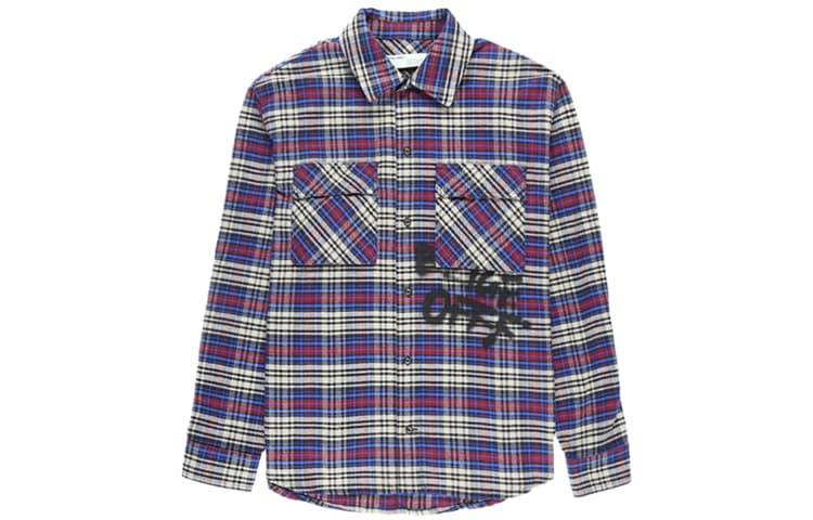 Рубашка OFF-WHITE Flannel Check Shirt - изображение 1