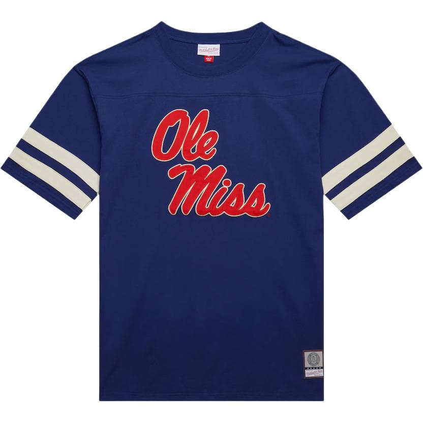 Футболка Mitchell Ness x NCAA Ole Miss Rebels Heavyweight Yoke T - изображение 1