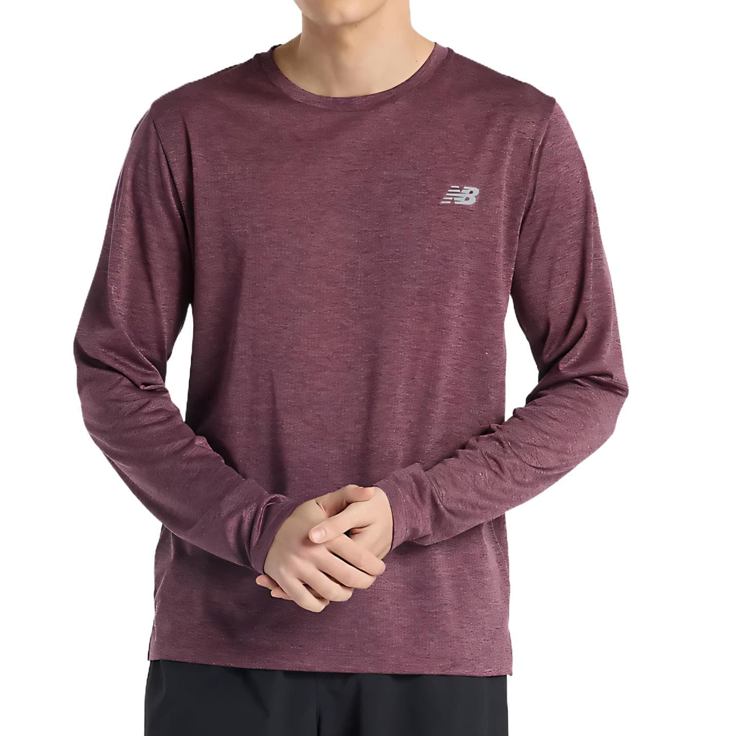 Футболка New Balance T-Shirt Мужской Фиолетовый - изображение 2