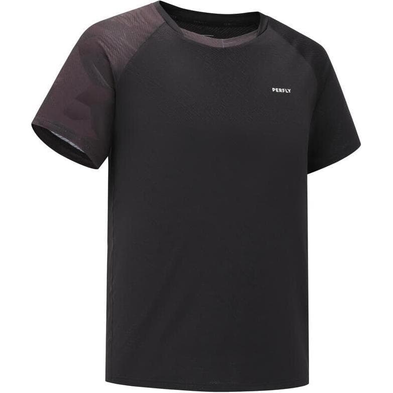 Футболка DECATHLON PERFLY T Рубашка Мужская Классическая Черная - изображение 1