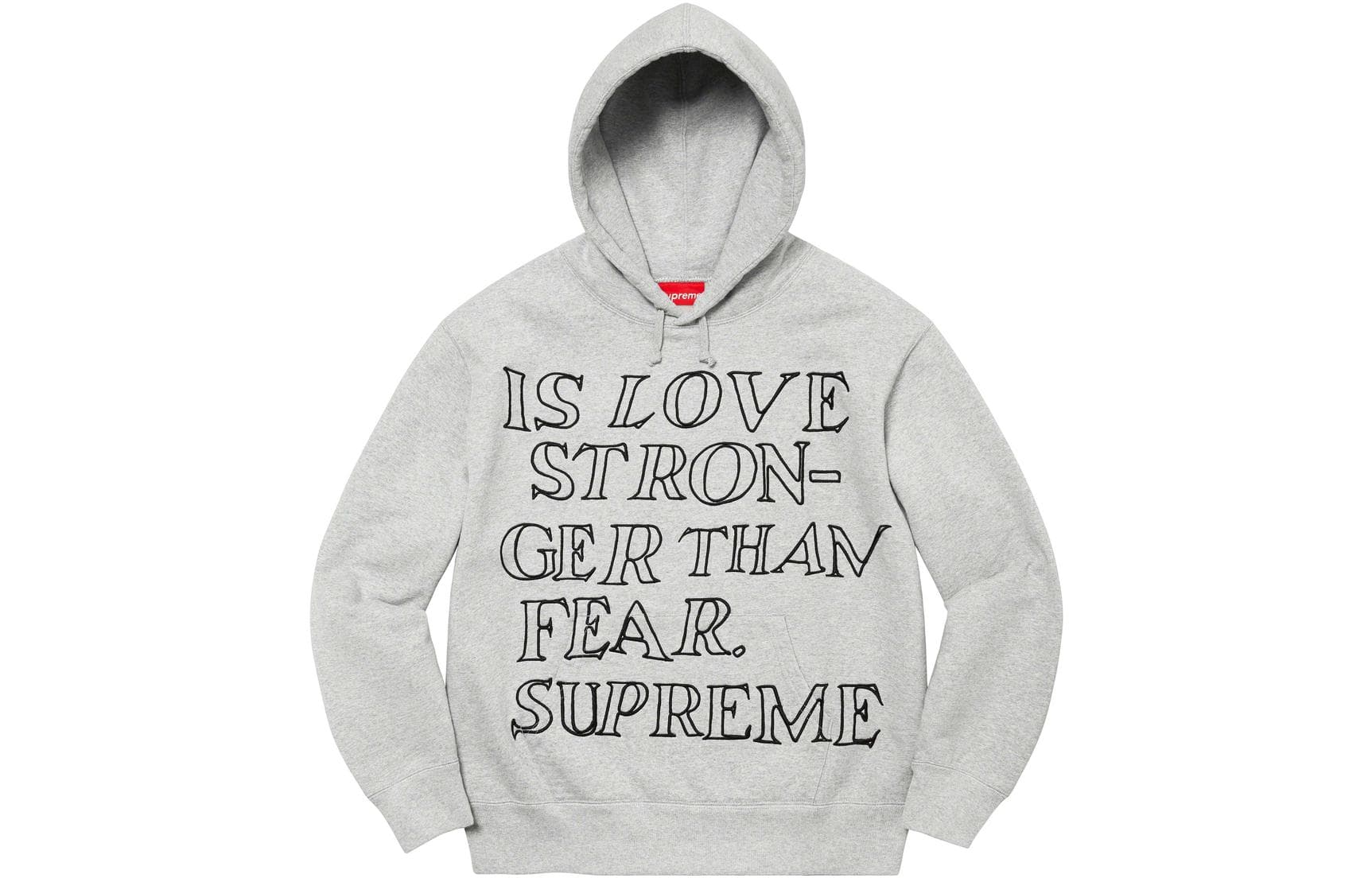 Кофта Supreme SS23 Week 3 Stronger Than Fear Hooded Sweatshirt Shirt - изображение 1