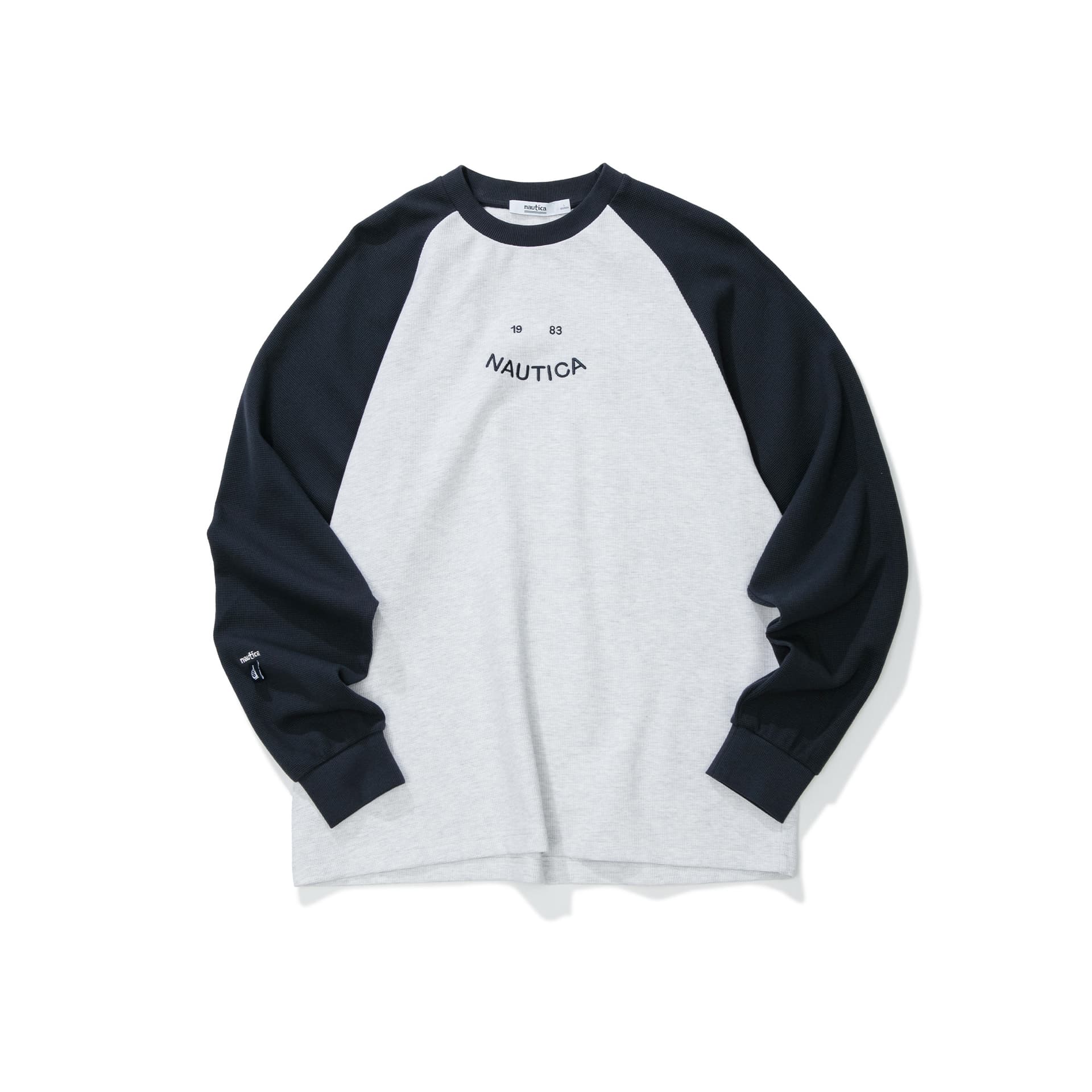 Футболка Nautica White Sail Длинный рукав Т-рубашка Унисекс - изображение 1