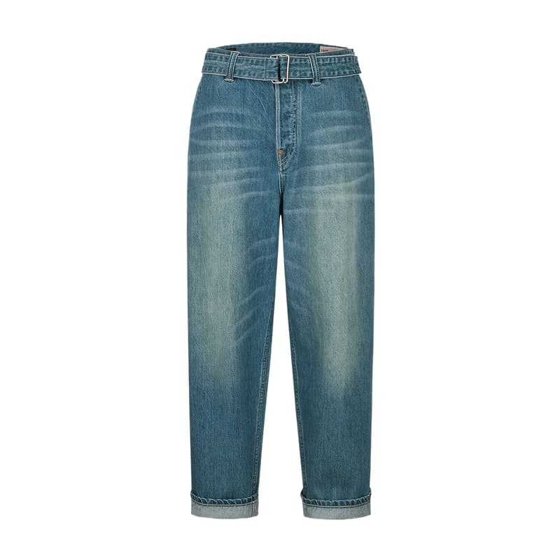 Штаны EVISU SS25 Джинсы Мужские Джинсовый Синий - изображение 2