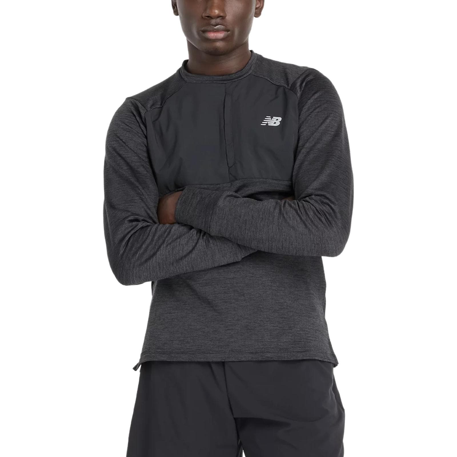 Футболка New Balance Heat Grid T Рубашка Мужская Черная - изображение 1