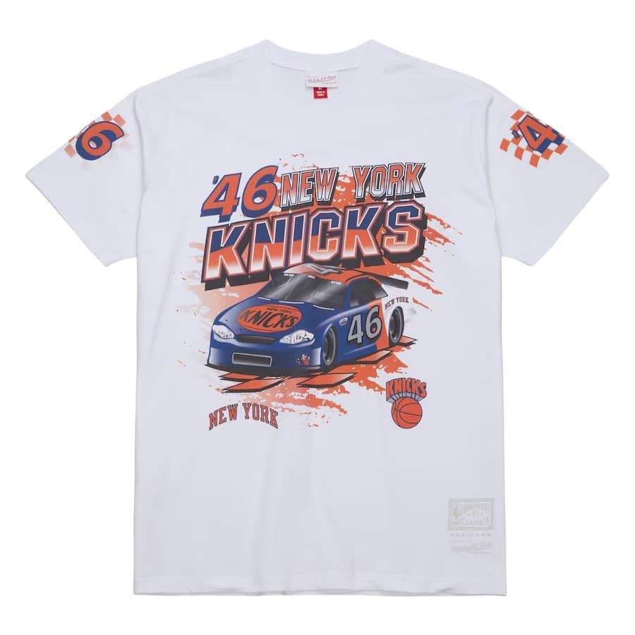 Футболка Mitchell Ness X NBA New York Knicks Футболка Мужская Белая - изображение 1