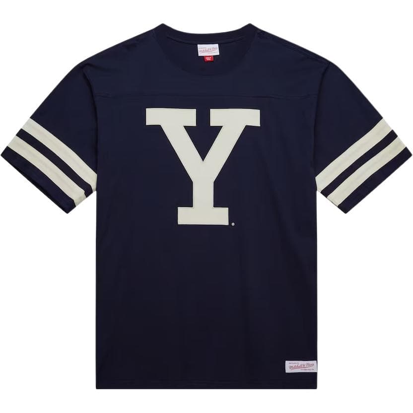 Футболка Mitchell Ness x NCAA Yale Bulldogs Vintage Logo Heavyweight Yoke T - изображение 1