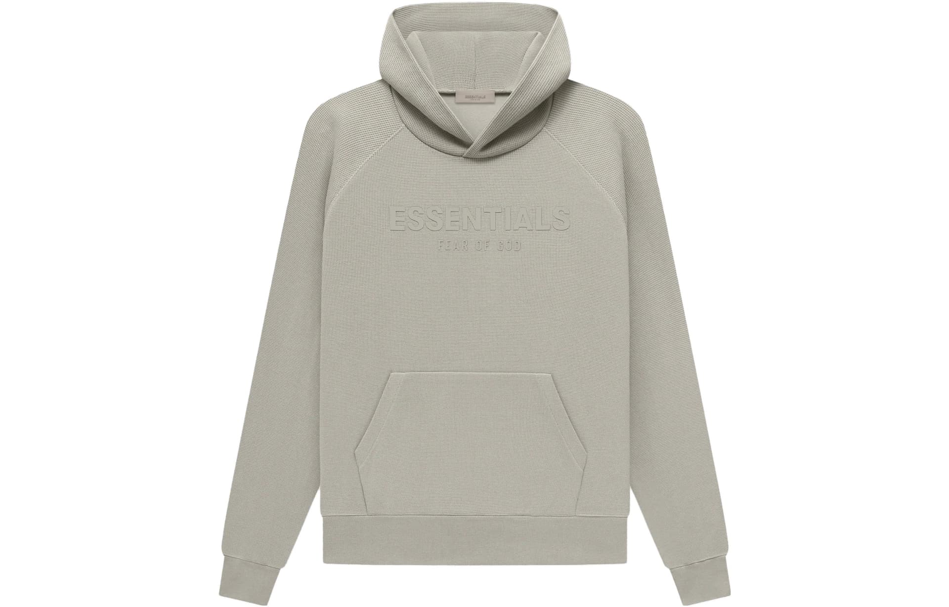 Худи Fear of God Essentials SS23 Waffle Raglan Hoodie Seal Logo - изображение 1