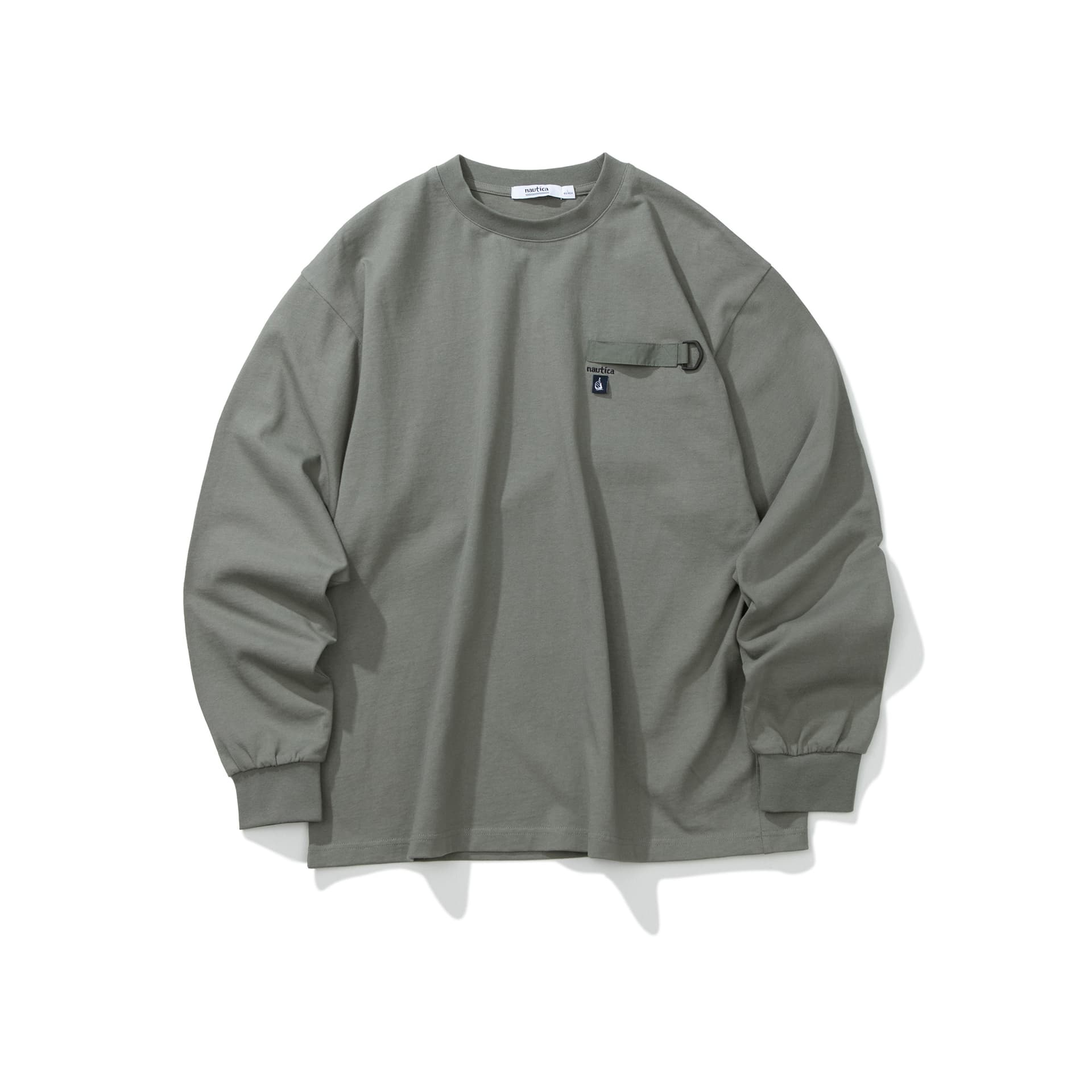 Футболка Nautica White Sail Длинный рукав круглый вырез футболка унисекс - изображение 1