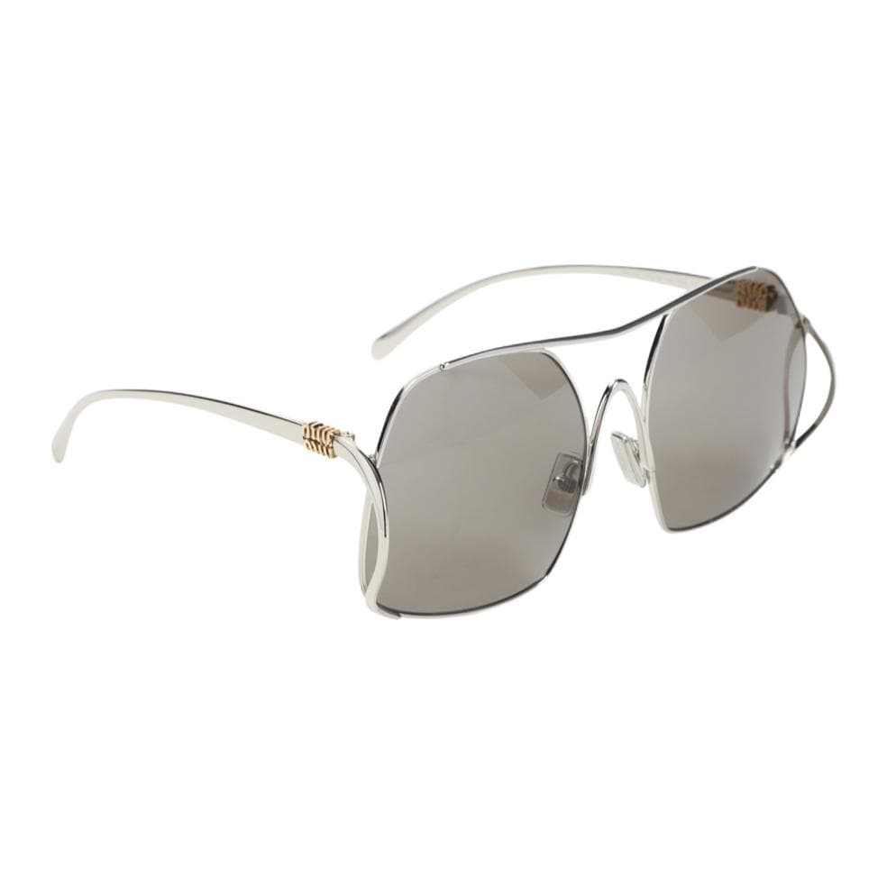 Солнцезащитные очки MIU MIU Металлические Aviator Солнцезащитные очки Женские Серебряные - изображение 3