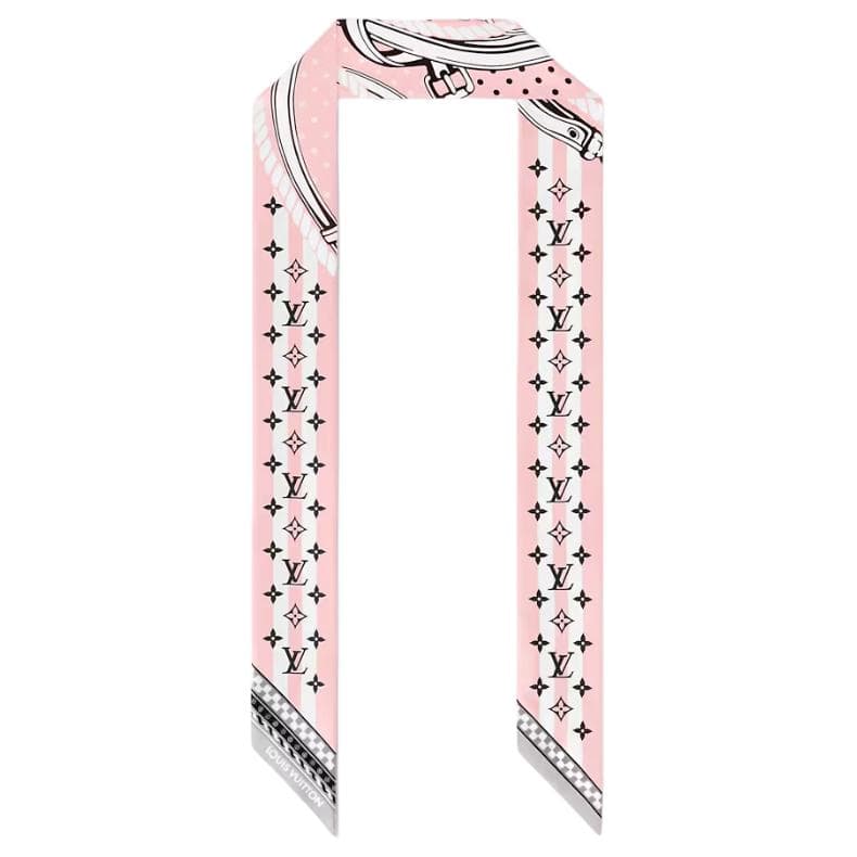 Повязка на голову LOUIS VUITTON Ocean Bandana Тутовый шелк Резинки для волос Женские Розовый - изображение 2