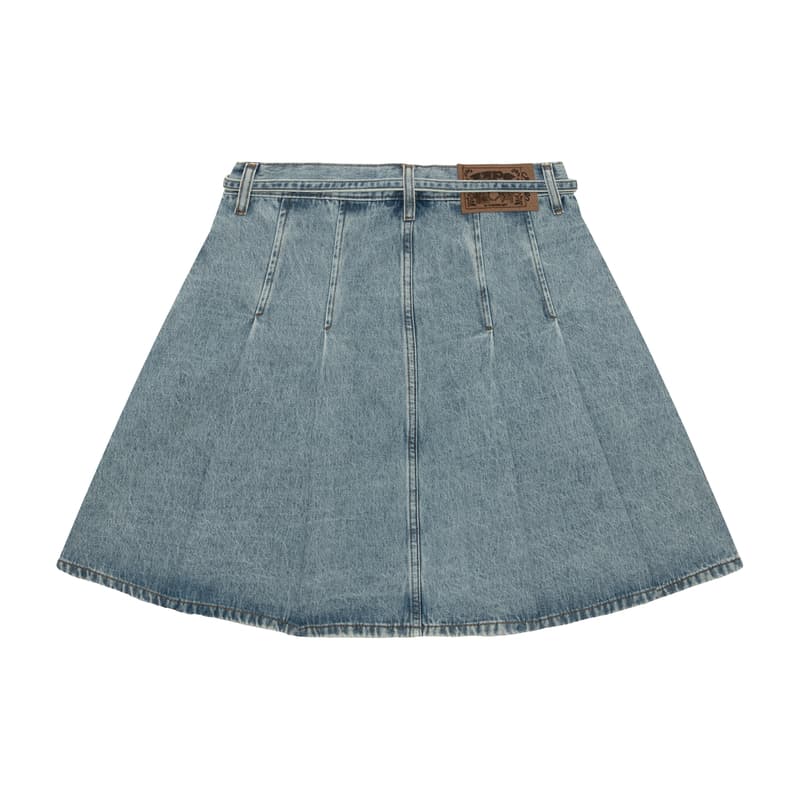 Aape SS25 Джинсовые короткие юбки Женские Синие - изображение 2