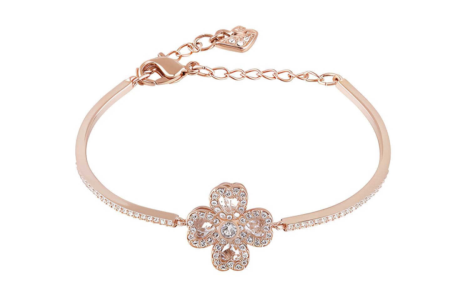 Браслет Swarovski Rose Gold Clover Bracelet - изображение 2