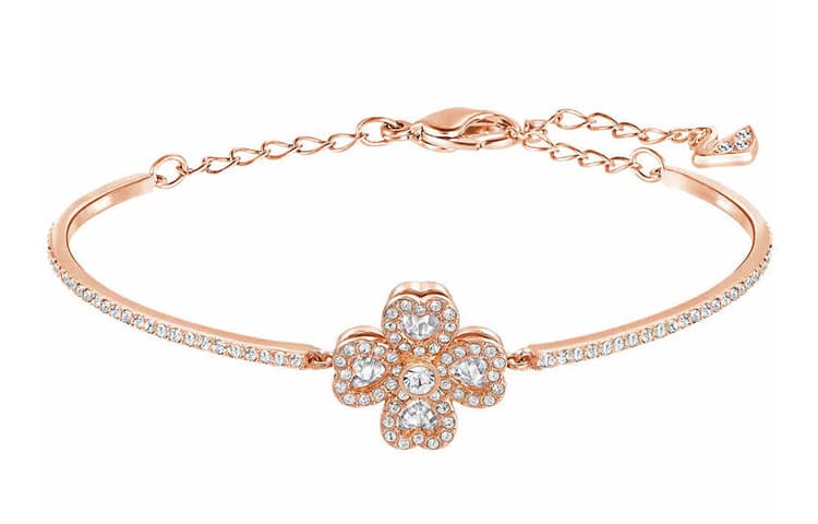 Браслет Swarovski Rose Gold Clover Bracelet - изображение 1