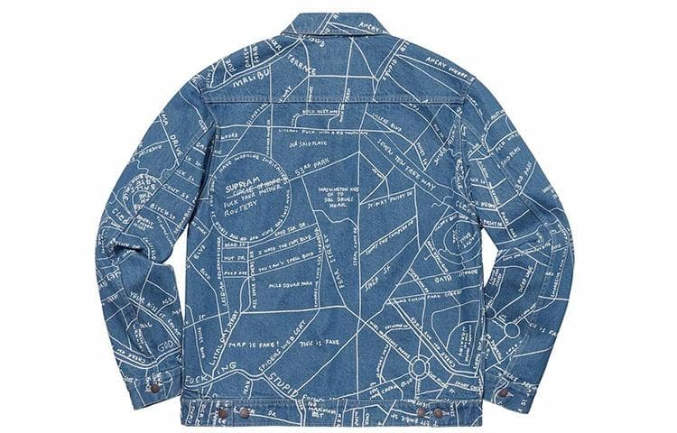 Куртка Supreme SS19 Gonz Map Work Jacket - изображение 2