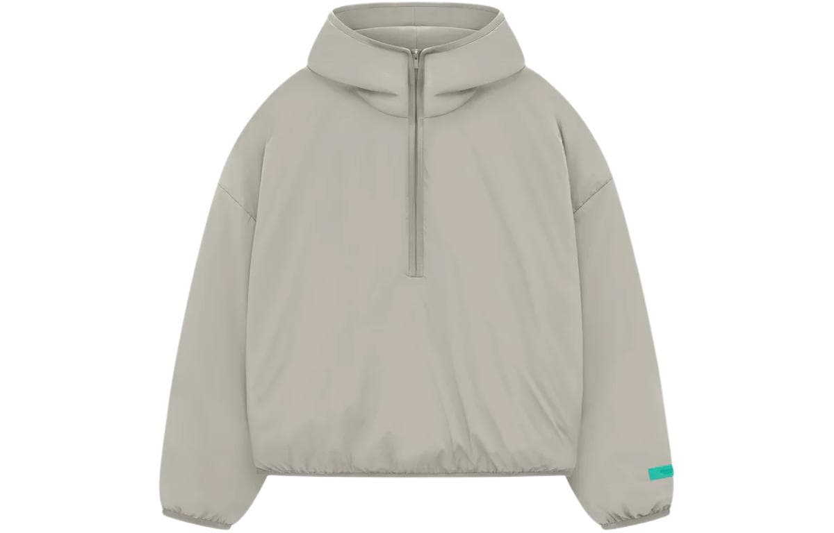 Худи Fear of God Essentials SS24 drop2 Nylon Filled Halfzip Hoodie Seal - изображение 1