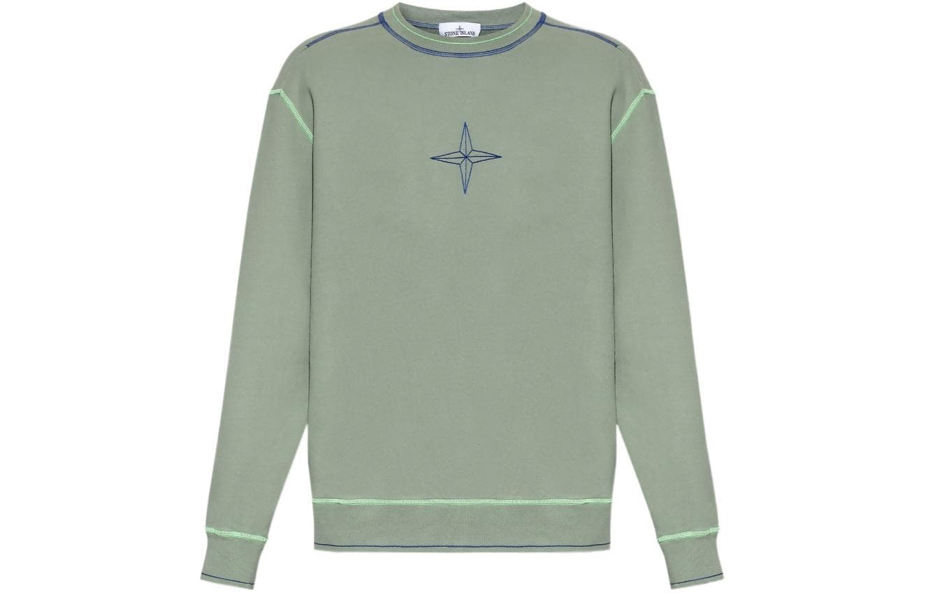 Кофта Stone Island Logo Crewneck Sweatshirt Green - изображение 1