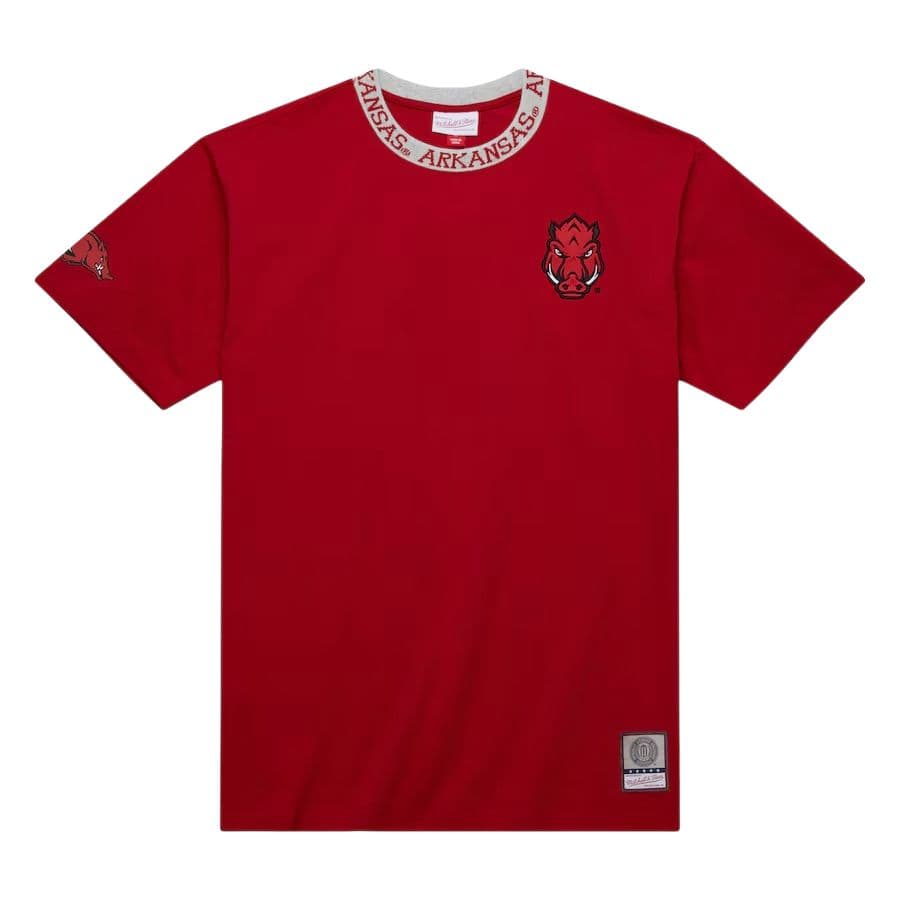 Футболка Mitchell Ness x NCAA Arkansas Razorbacks Jacquard Ringer T - изображение 1