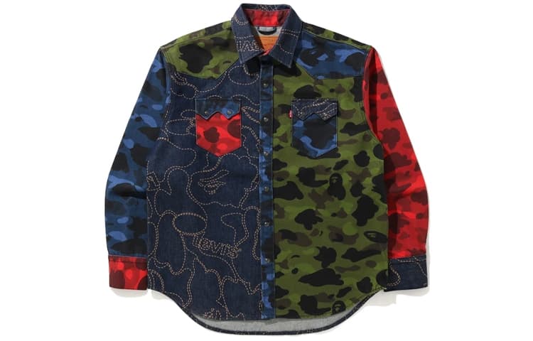 Рубашка A BATHING APE x Levi's SS21 - изображение 1