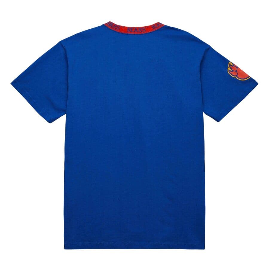 Футболка Mitchell Ness Королевский Morgan State Bears Жаккардовая трикотажная рубашка-рингер Мужская Синяя - изображение 2