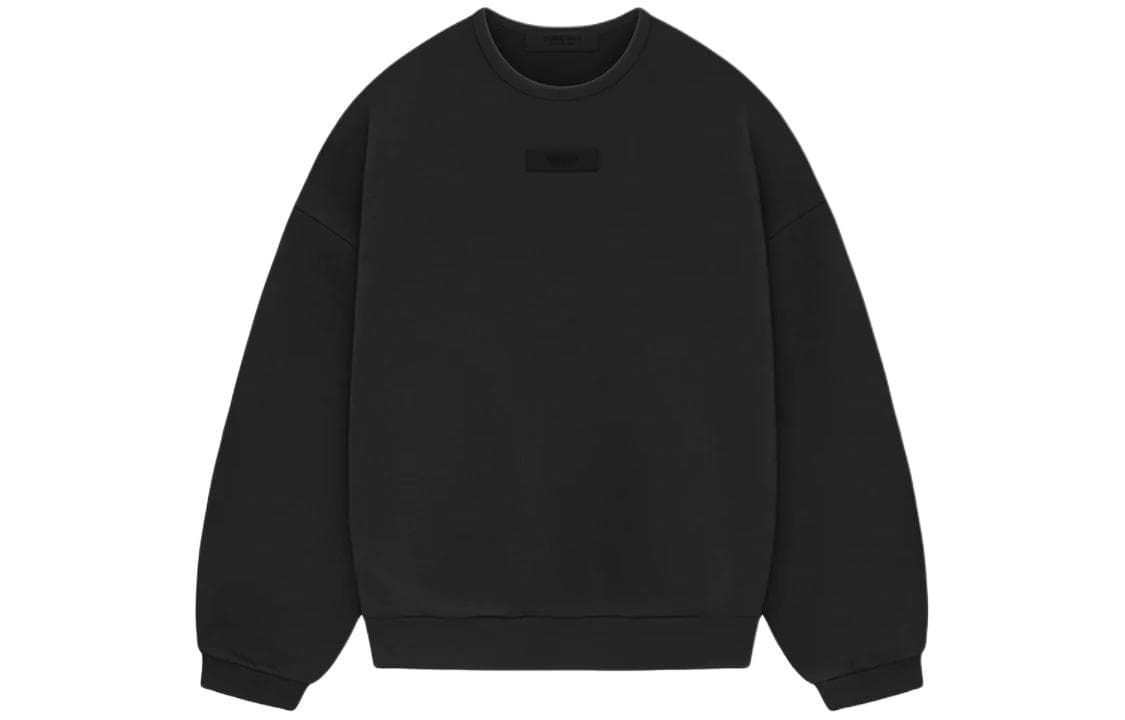 Кофта Fear of God Essentials SS24 drop2 Crewneck Sweatshirt Jet Black - изображение 1