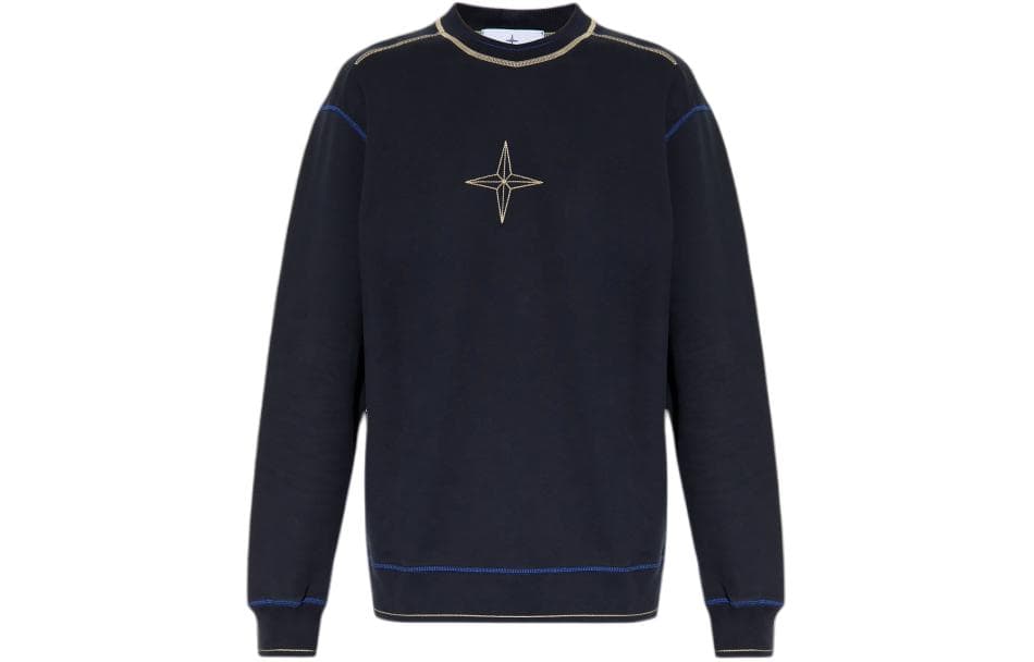 Кофта Stone Island Logo Crewneck Sweatshirt Blue - изображение 1