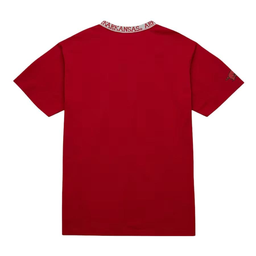 Футболка Mitchell Ness x NCAA Arkansas Razorbacks Jacquard Ringer T - изображение 2