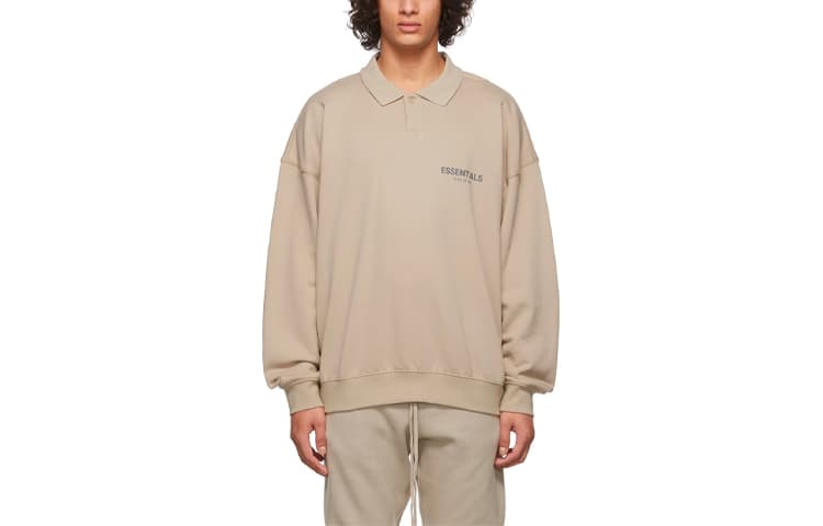 Поло Fear of God Essentials FW21 French Terry Polo StringTan LogoPolo - изображение 1