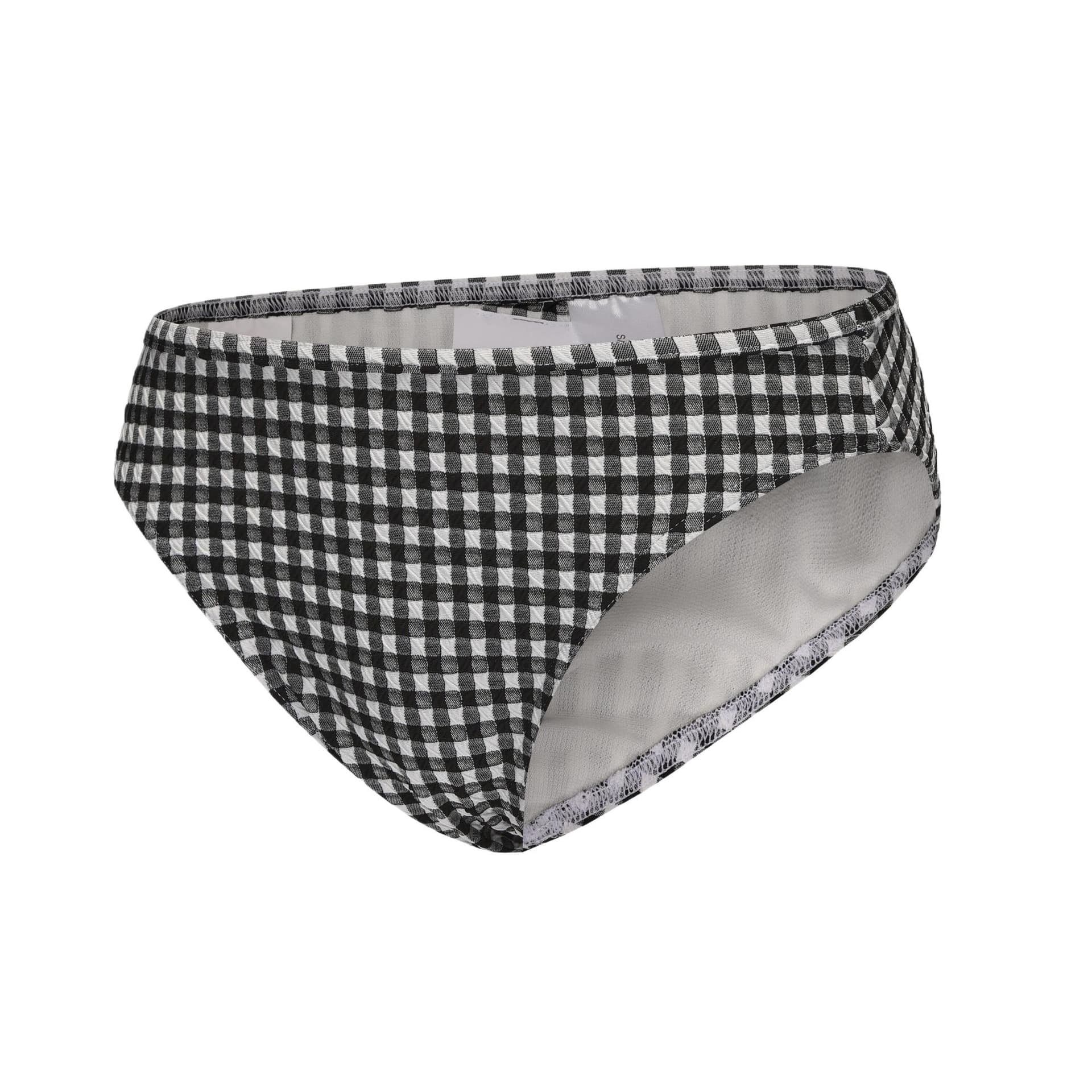 DECATHLON OLAIAN Текстурированные NINA GINGHAM Плавательные шорты Женские Дымчатый Черный - изображение 2