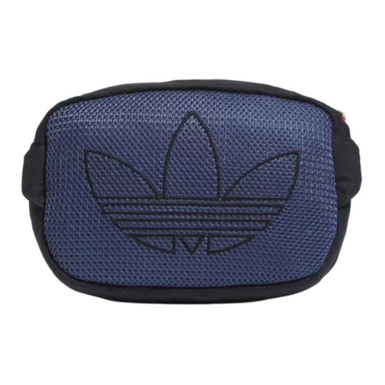 Поясная сумка Adidas Originals Трилистник CLOT Коллаборация Молния Хлопковая Поясная Сумка (Бандана) Мужская Полуночный Индиго - изображение 4