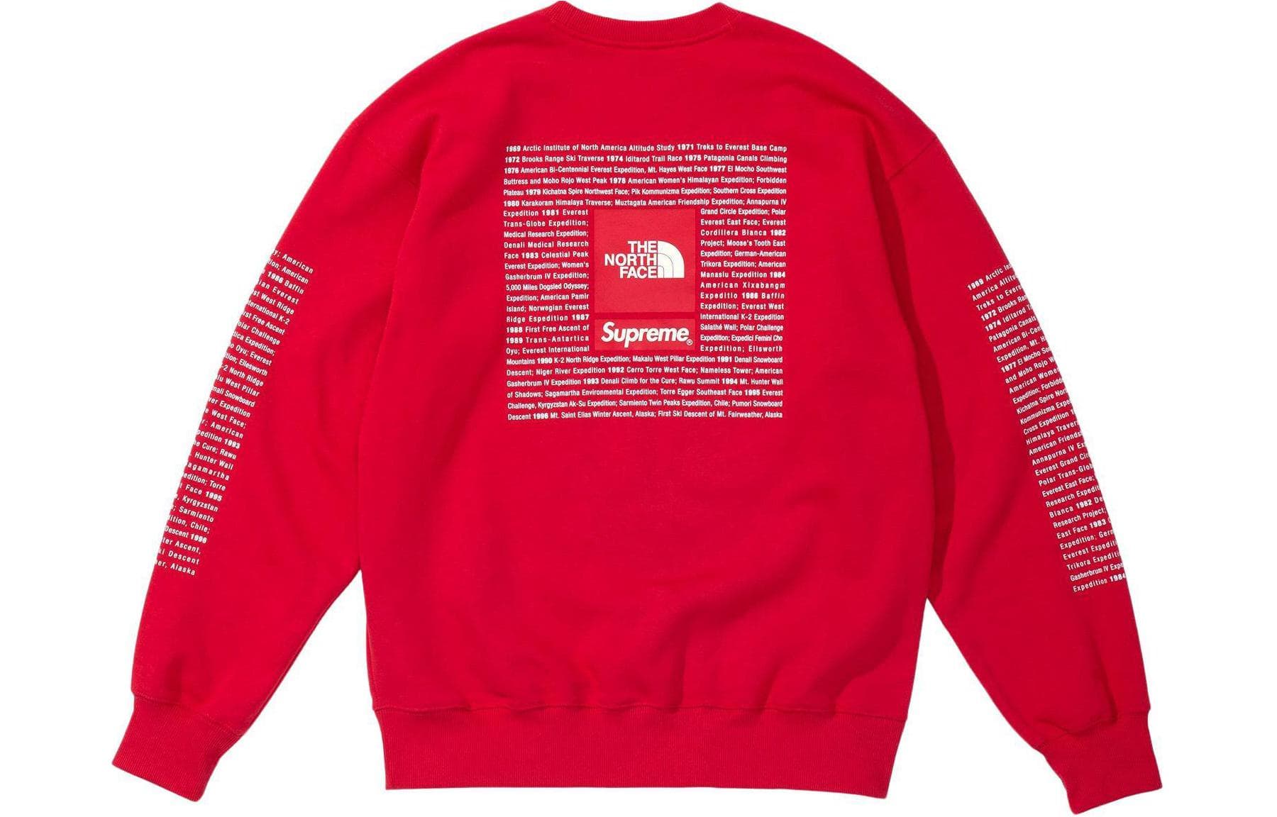 Худи Supreme x THE NORTH FACE SS24 WEEK3 CREWNECK logo - изображение 1