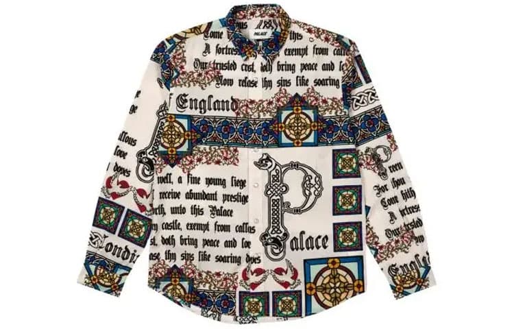 Рубашка PALACE FW21 Medieval Shirt White - изображение 1