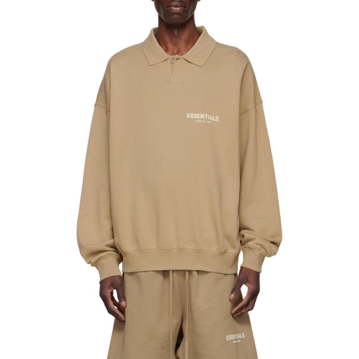 Поло Fear of God Essentials SS22 Ls Polo oak Polo - изображение 1