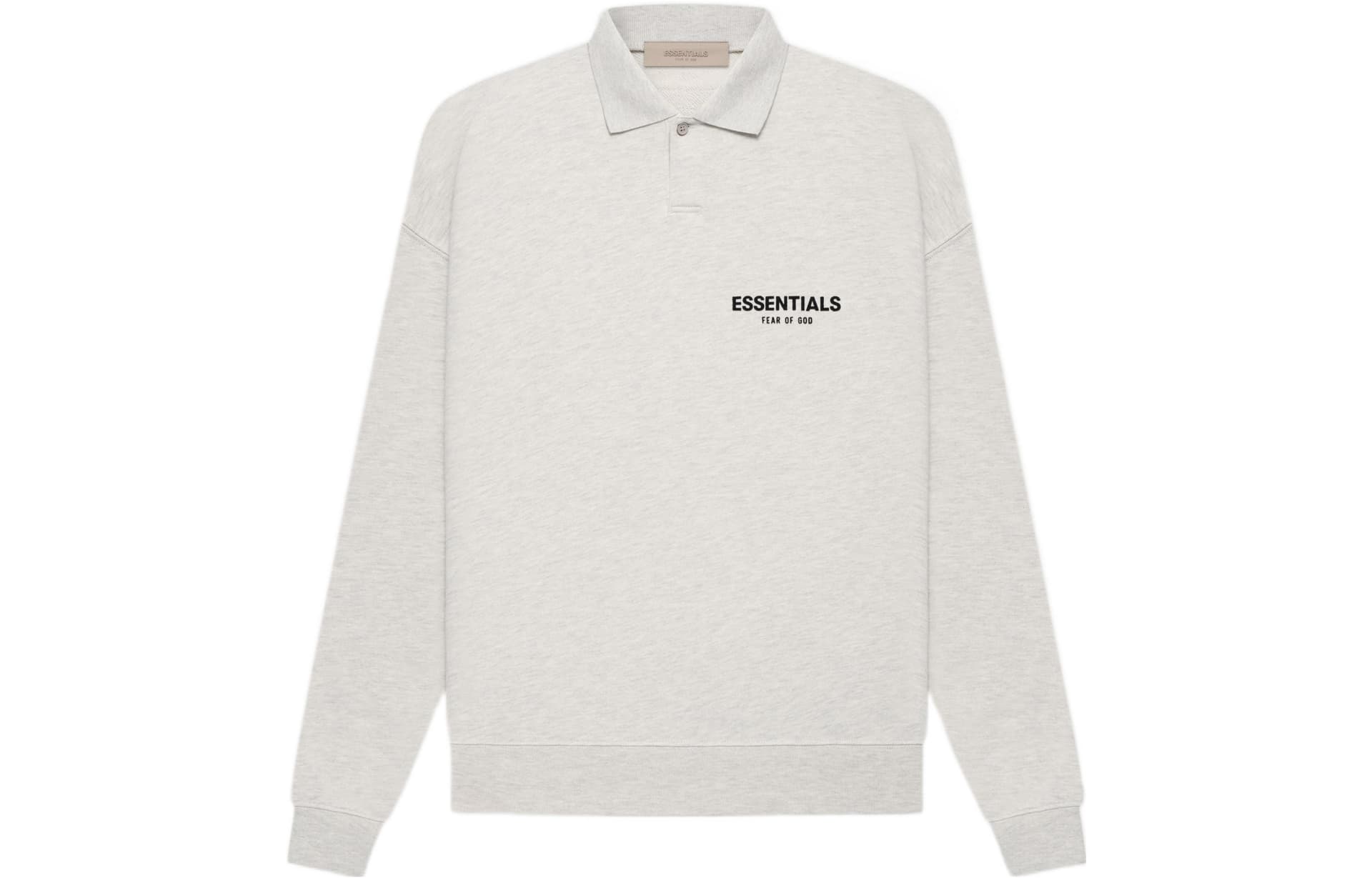 Поло Fear of God Essentials SS22 Essentials Ls Polo Light Oatmeal LogoPolo - изображение 1