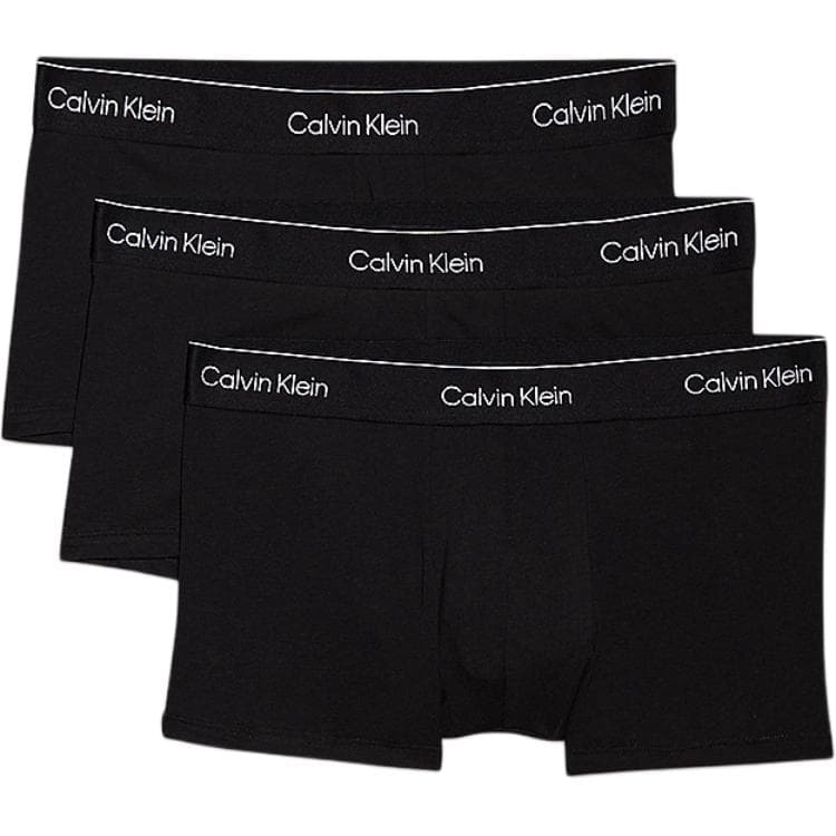 Трусы Calvin Klein Трусы Европейская версия Мужские 3 упаковки Черные - изображение 1